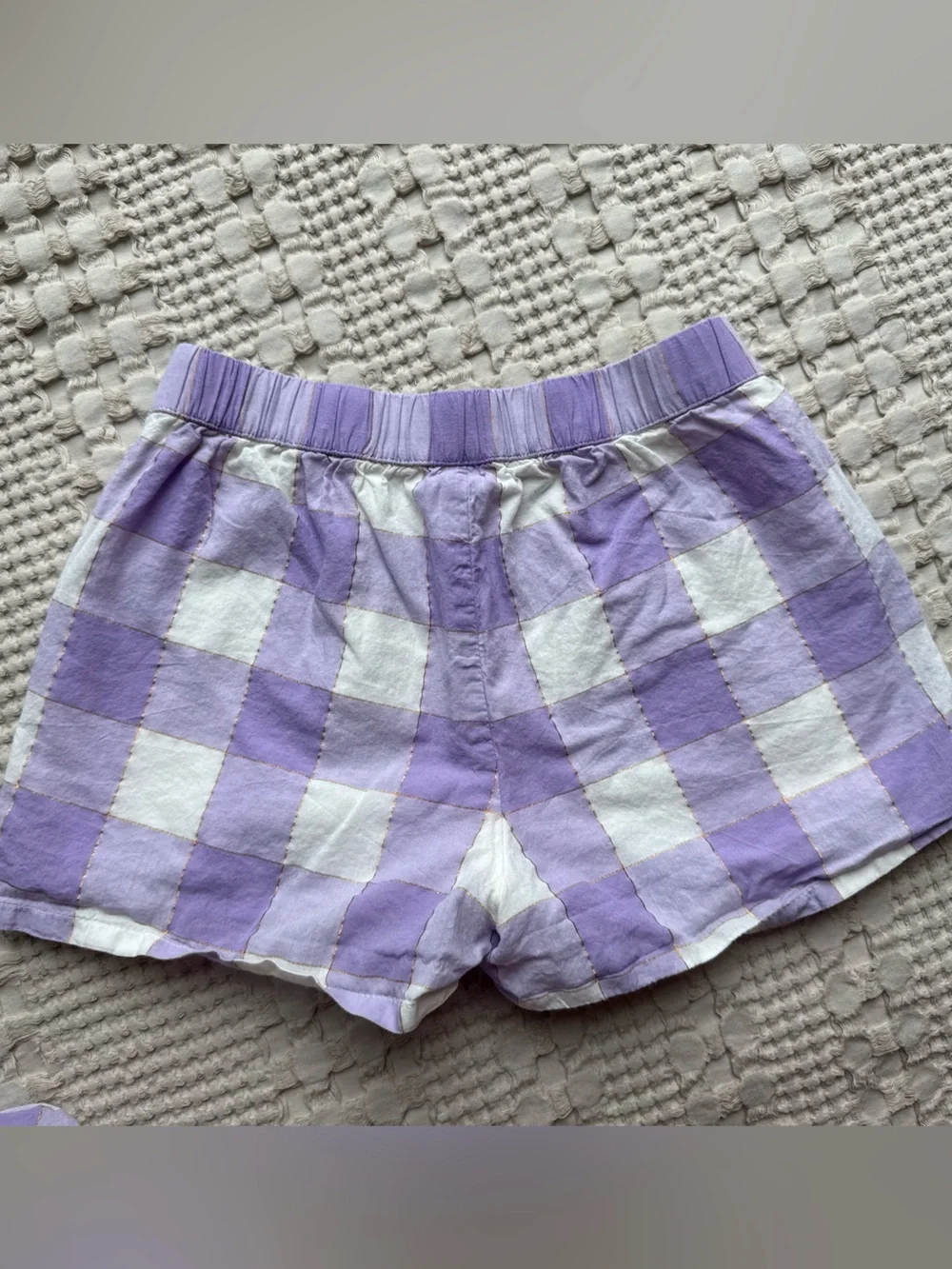 GAP Lavender and White Checkered Matching Set